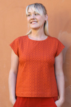copy of Cap sleeves top Square